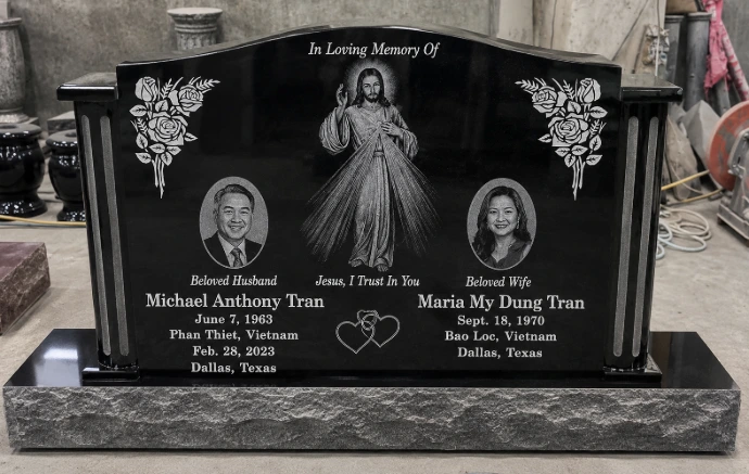 custom upright memorial