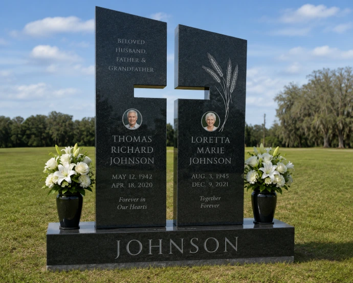 Custom headstone