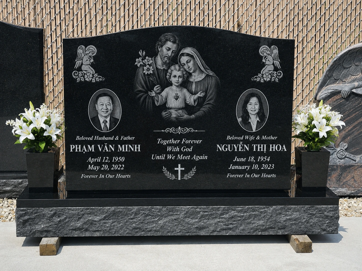 custom upright memorial