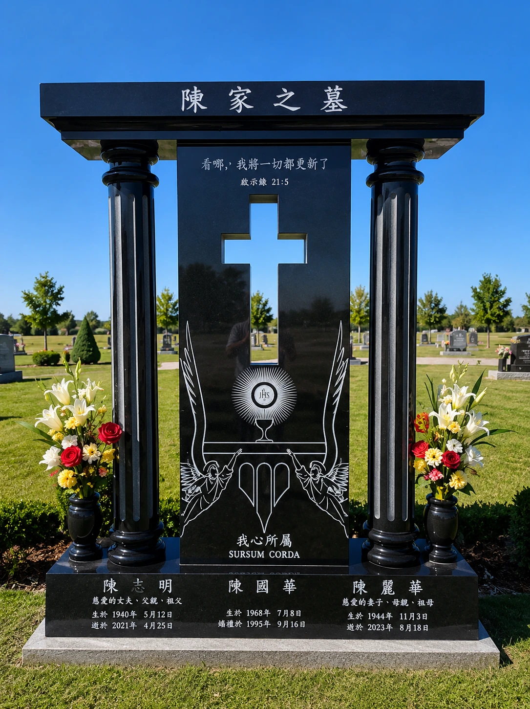 custom upright memorial